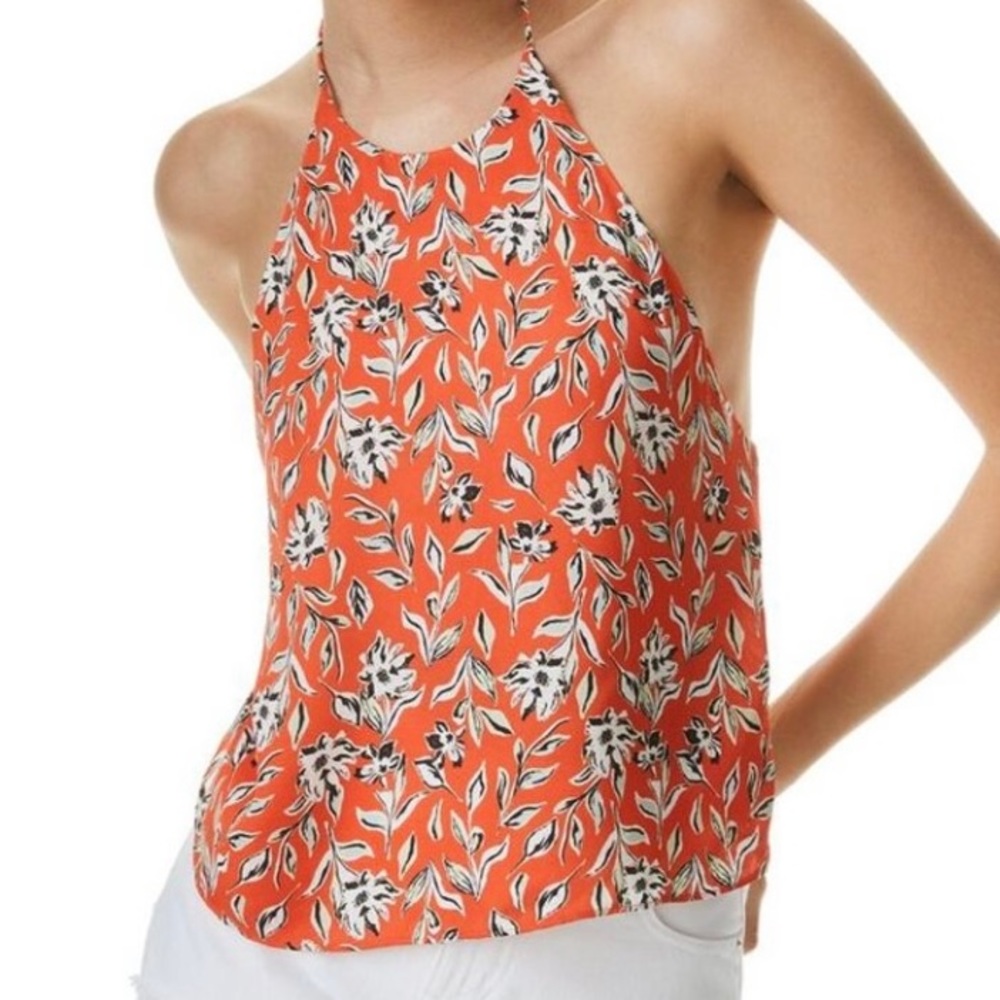 ALICE + OLIVIA FRENCHIE HALTER TIE TOP NWT, XL